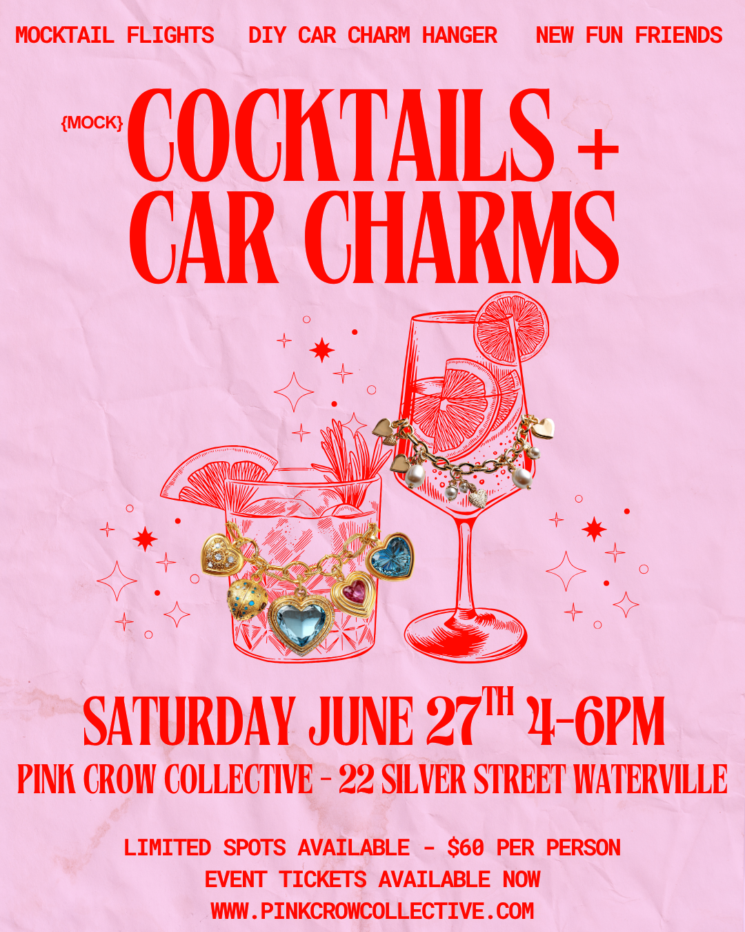 Cocktails + Car Charms Event Ticket