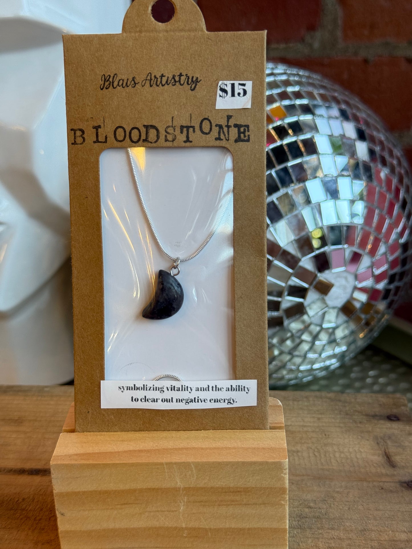 Bloodstone Moon Necklace