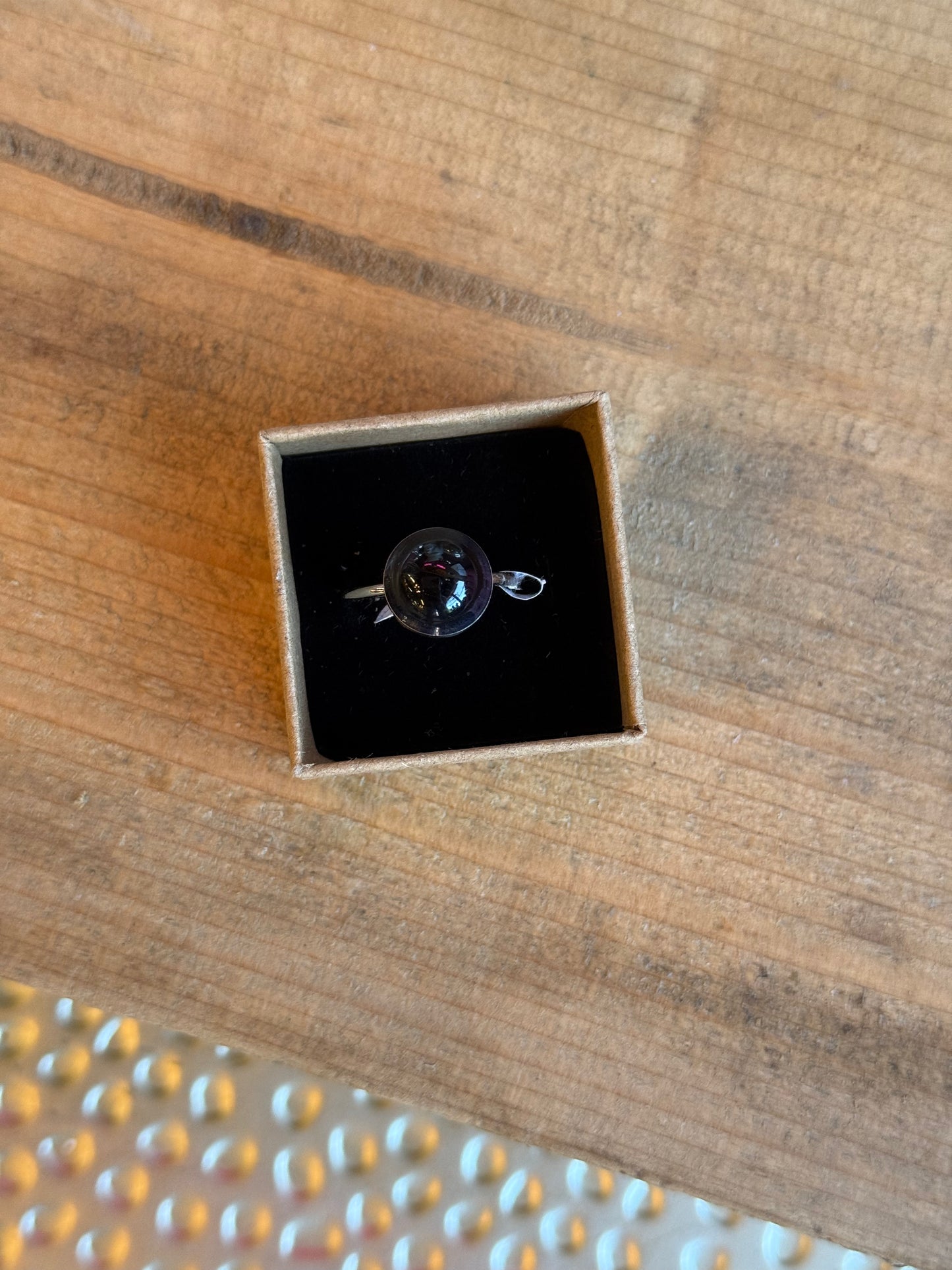Onyx Adjustable Ring