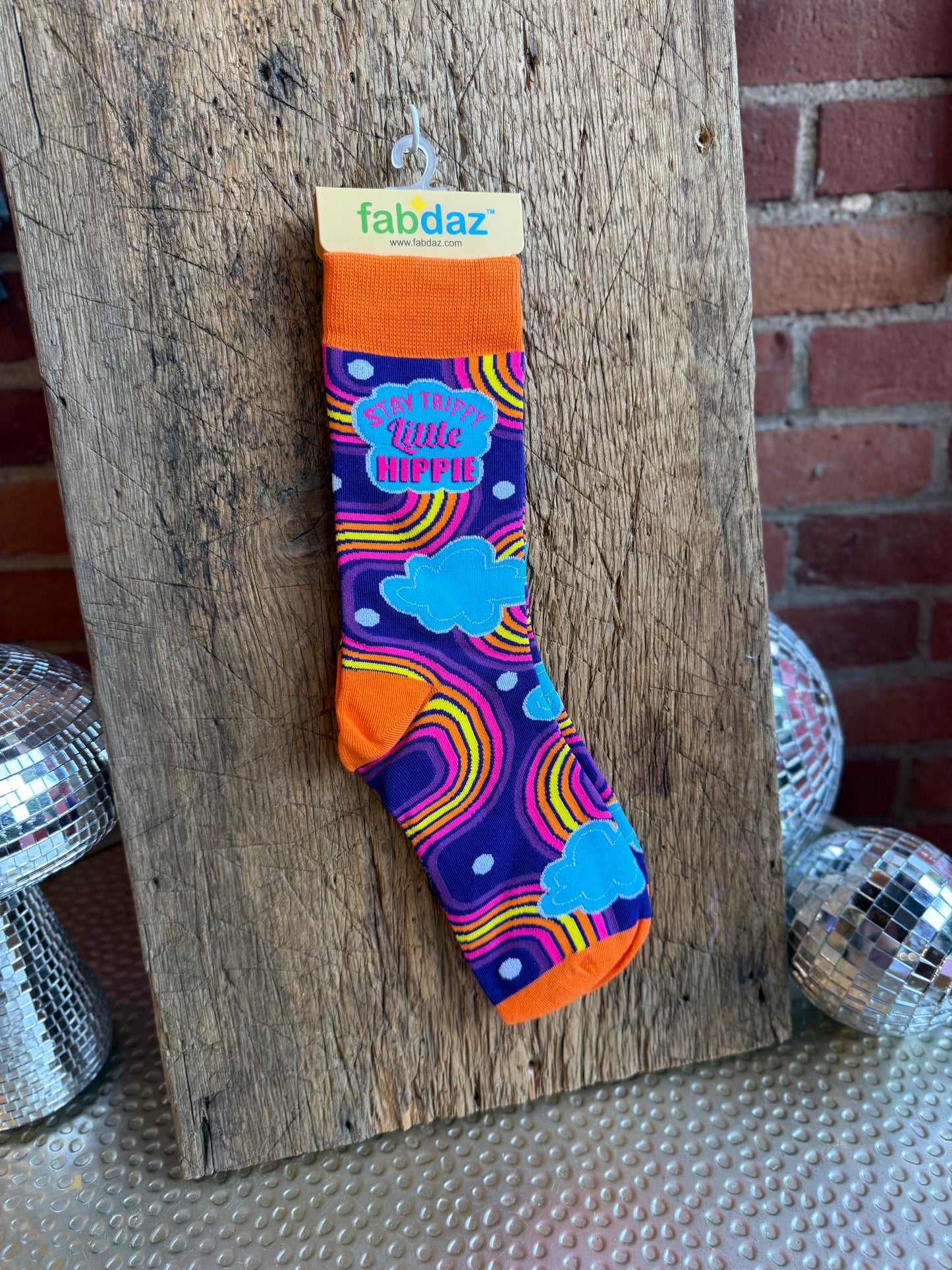 Stay-Trippy Little Hippie Women's Novelty Crew Socks
