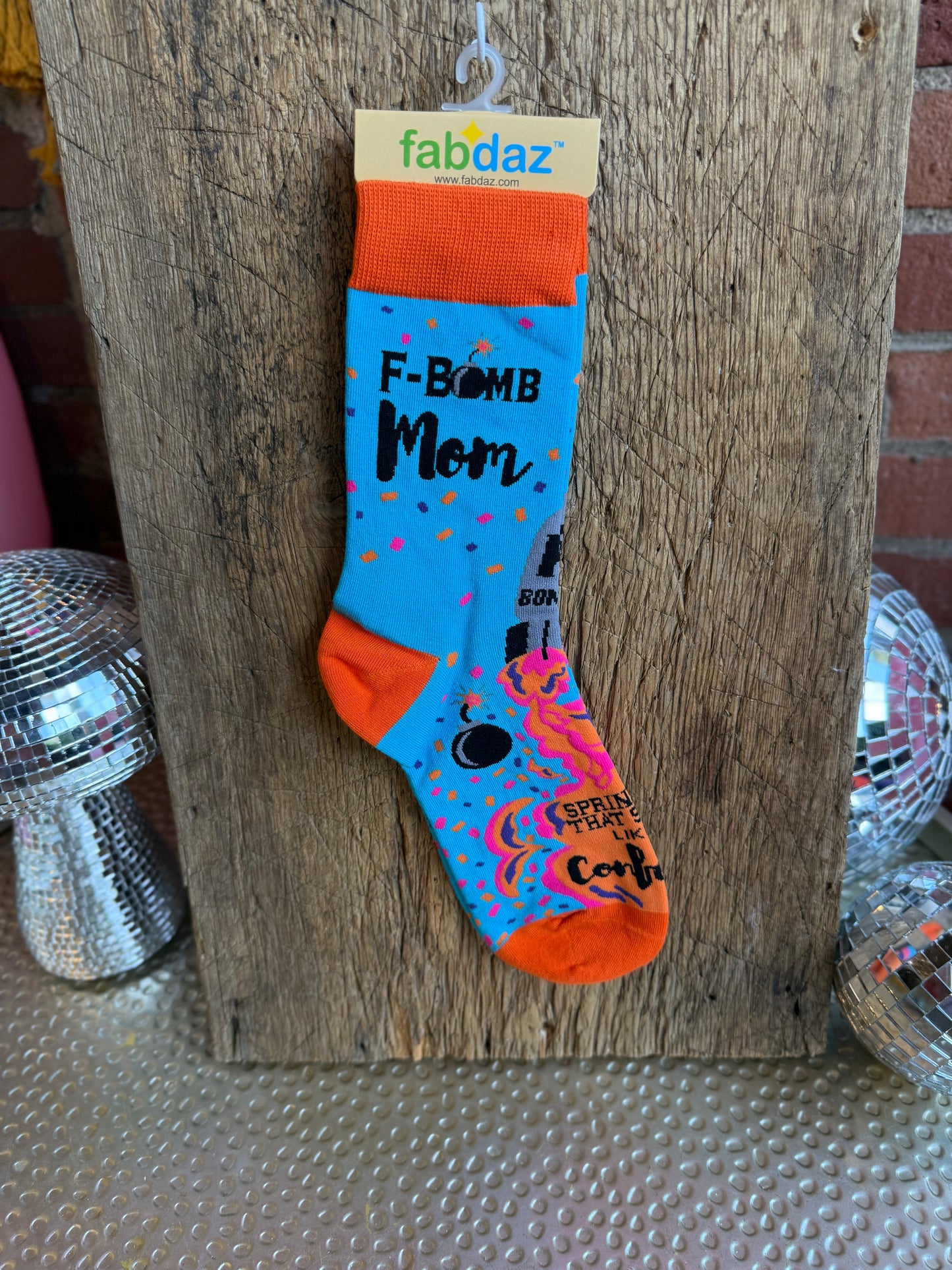 F-Bomb Mom Ladies' Crew Socks