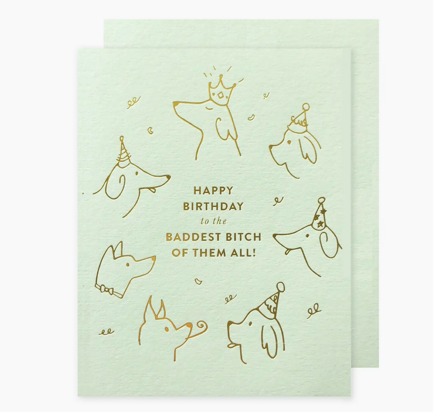 Baddest Bitch Birthday Card