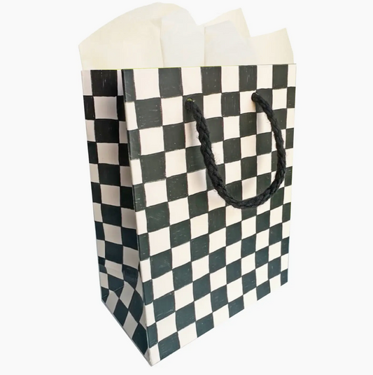 Small Checkers Gift Bag