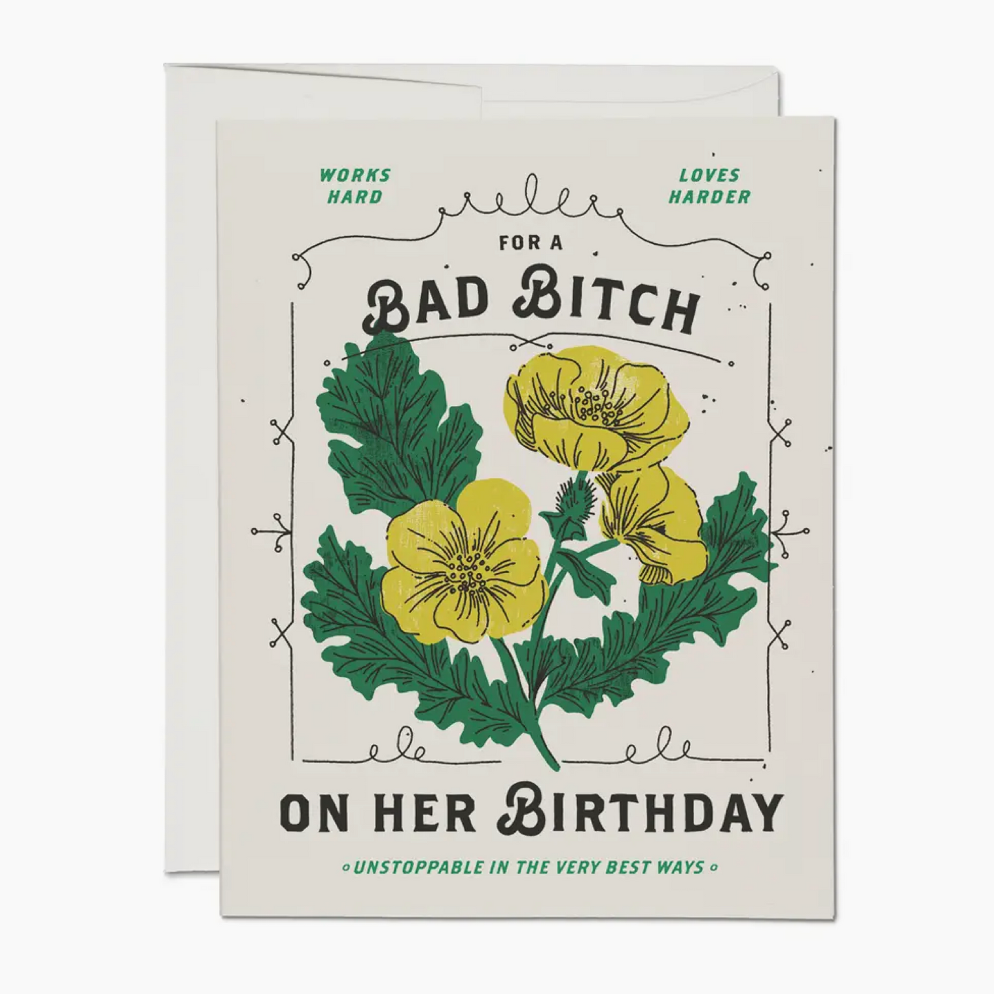 Bad Bitch Birthday Greeting Card