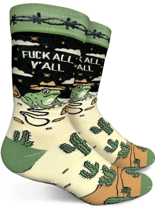 Fuck All Y'all Mens Crew Socks