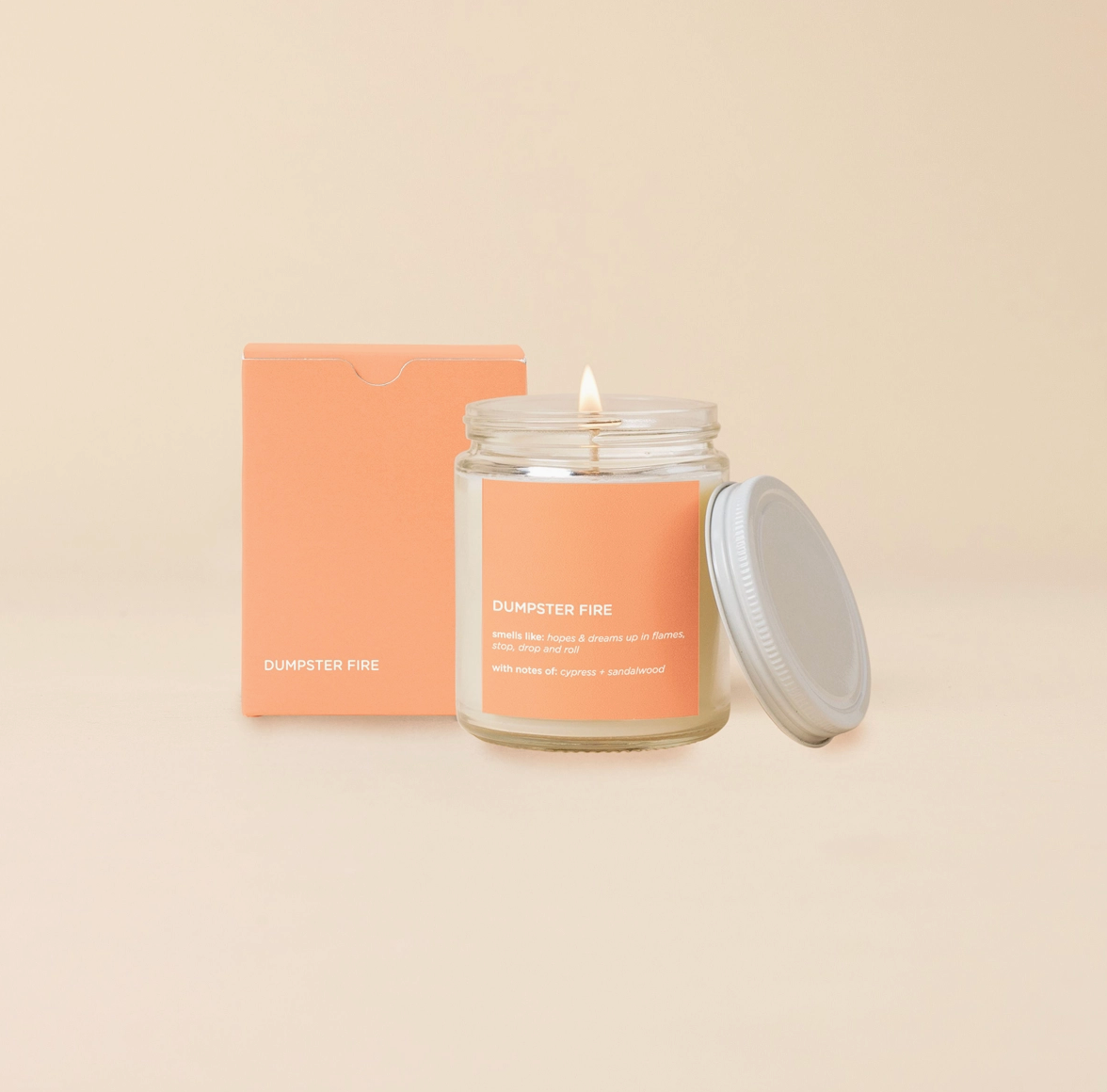 Dumpster Fire Candle