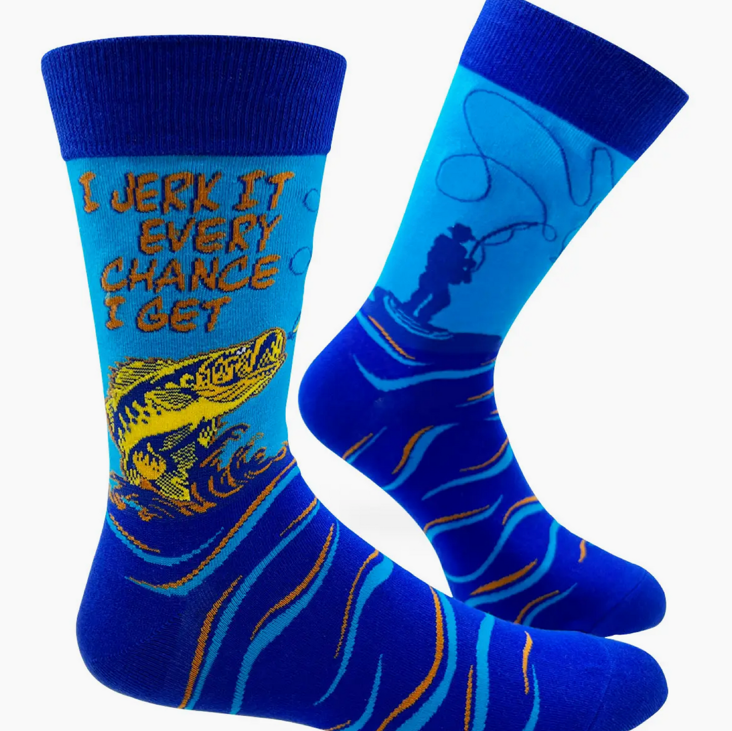 I Jerk It Every Chance I Get Men's Novelty Crew Socks