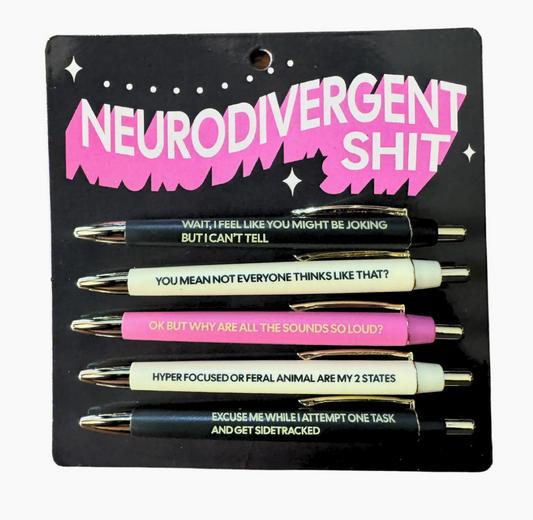 Neurodivergent Shit Pen Set