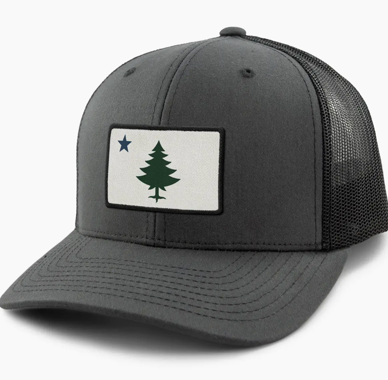 Vintage Maine Flag Classic Snapback Trucker