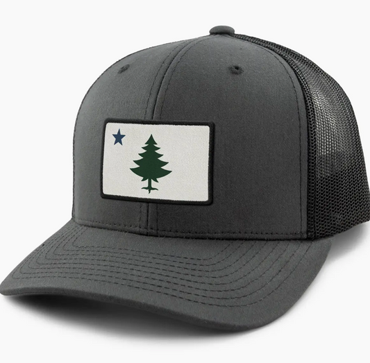 Vintage Maine Flag Classic Snapback Trucker