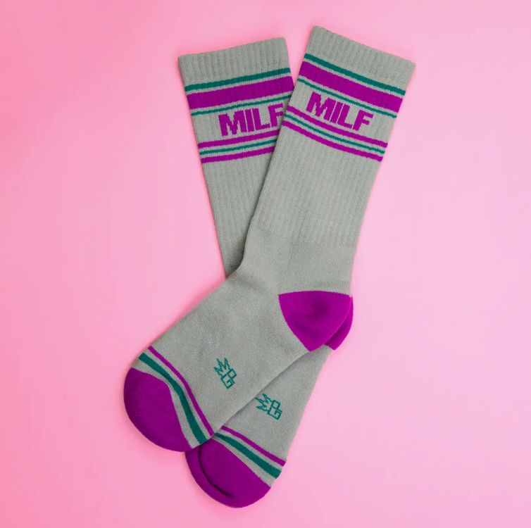 Milf Gym Crew Socks