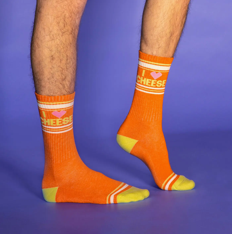 I ❤️ Cheese Gym Crew Socks