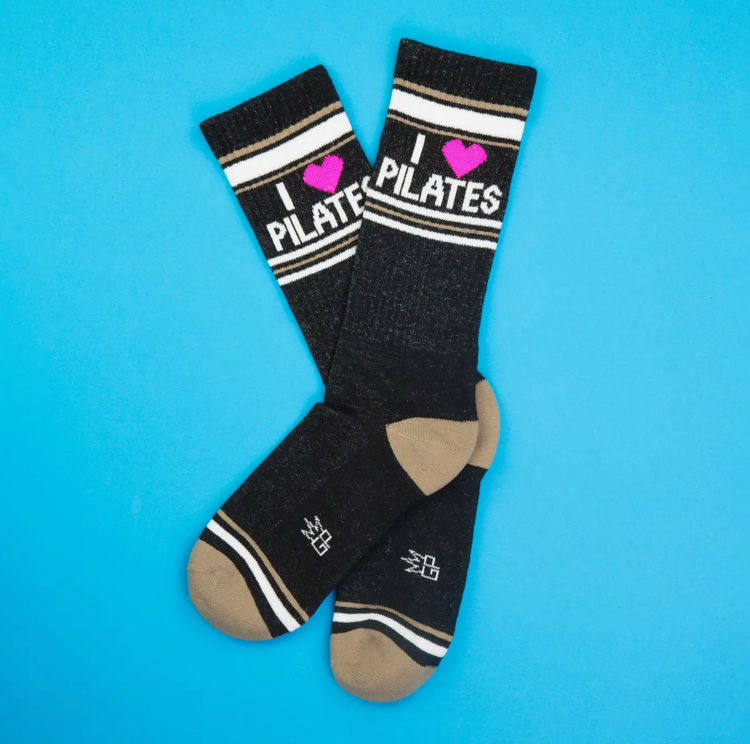 I ❤️ Pilates Gym Crew Socks