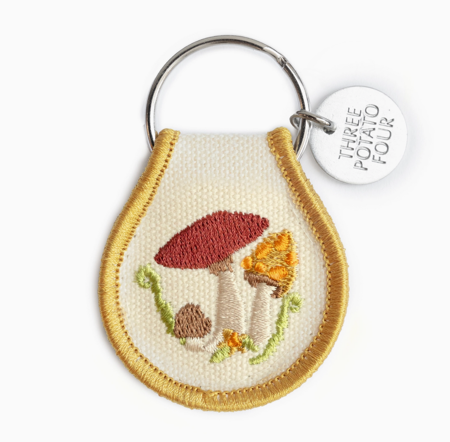 Mushroom Field Patch Keychain