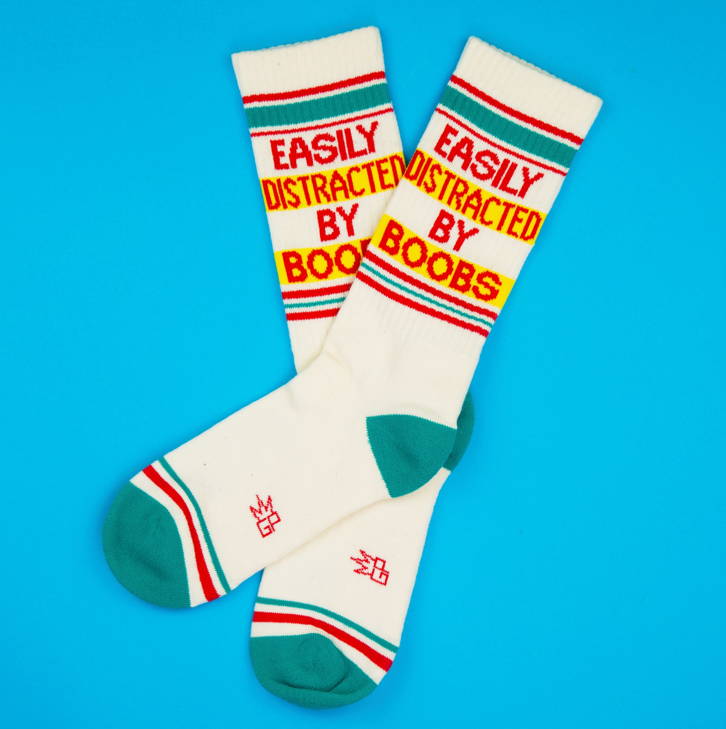 Easily Distracted By Boobs Gym Crew Socks