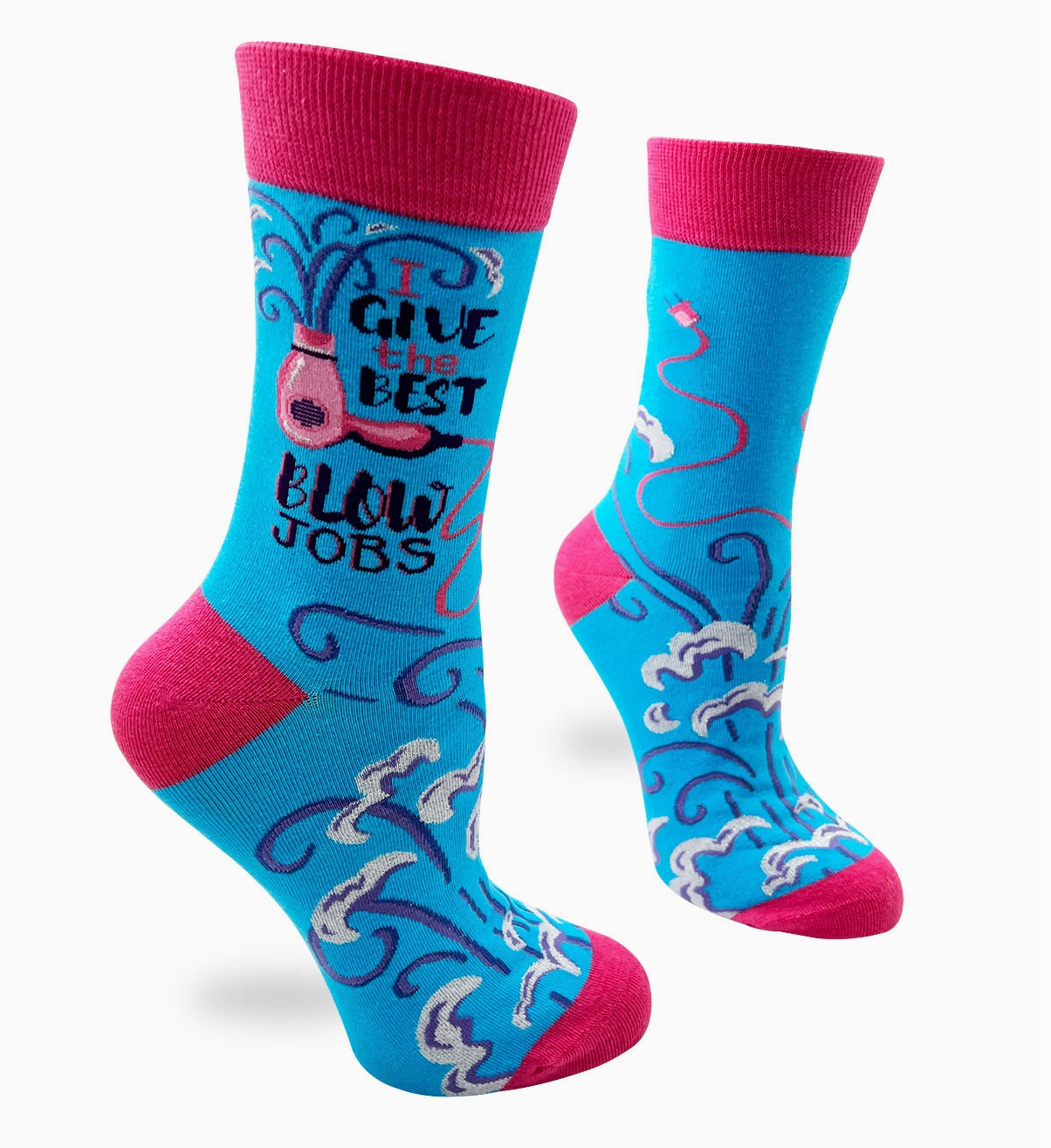 Hairstylist I Give the Best Blow Jobs Women's Crew Socks