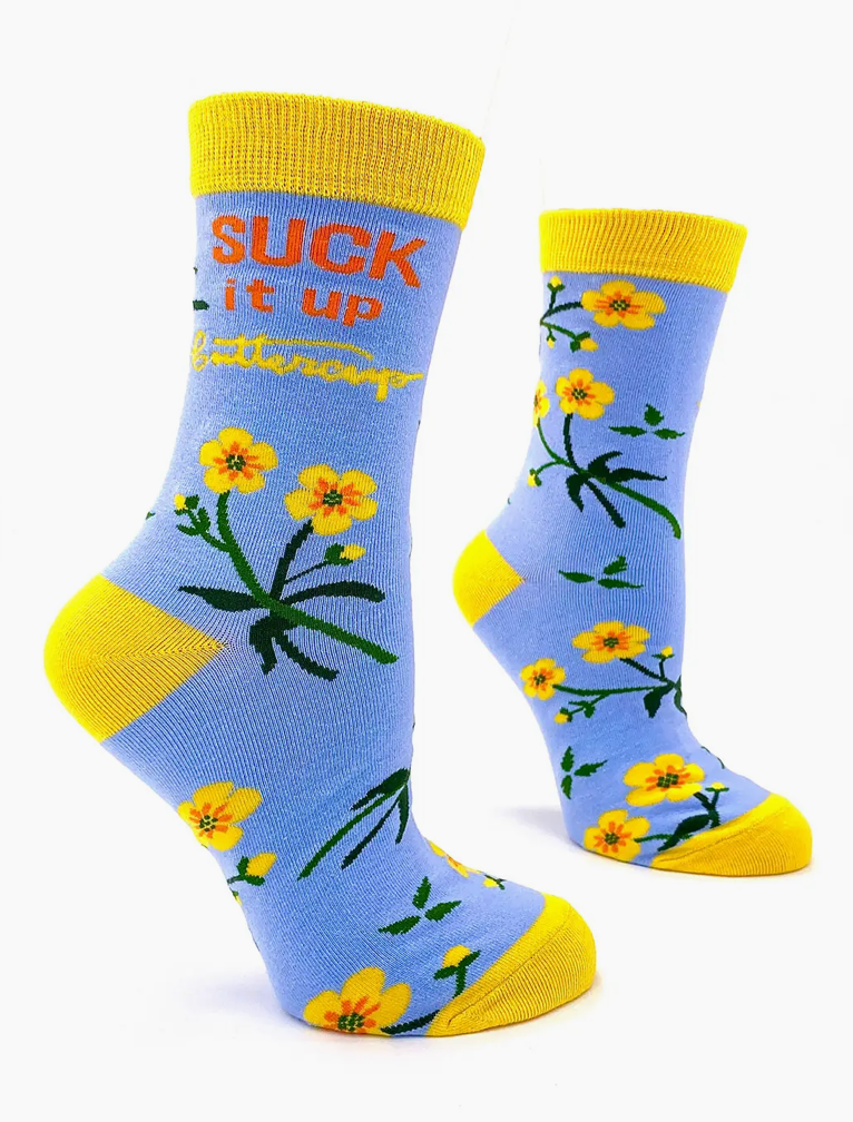 Suck It Up Buttercup Women's Crew Socks