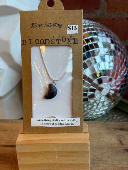 Bloodstone Moon Necklace