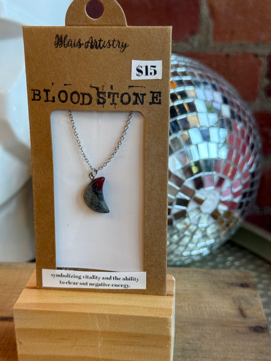 Bloodstone Moon Necklace