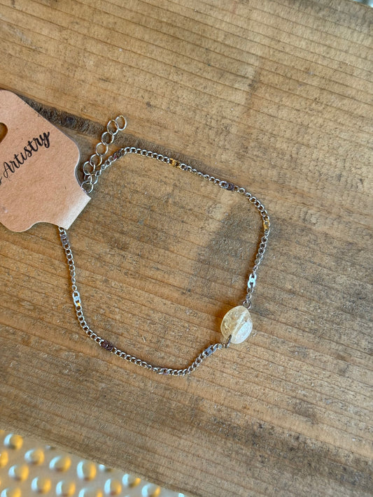 Citrine Anklet