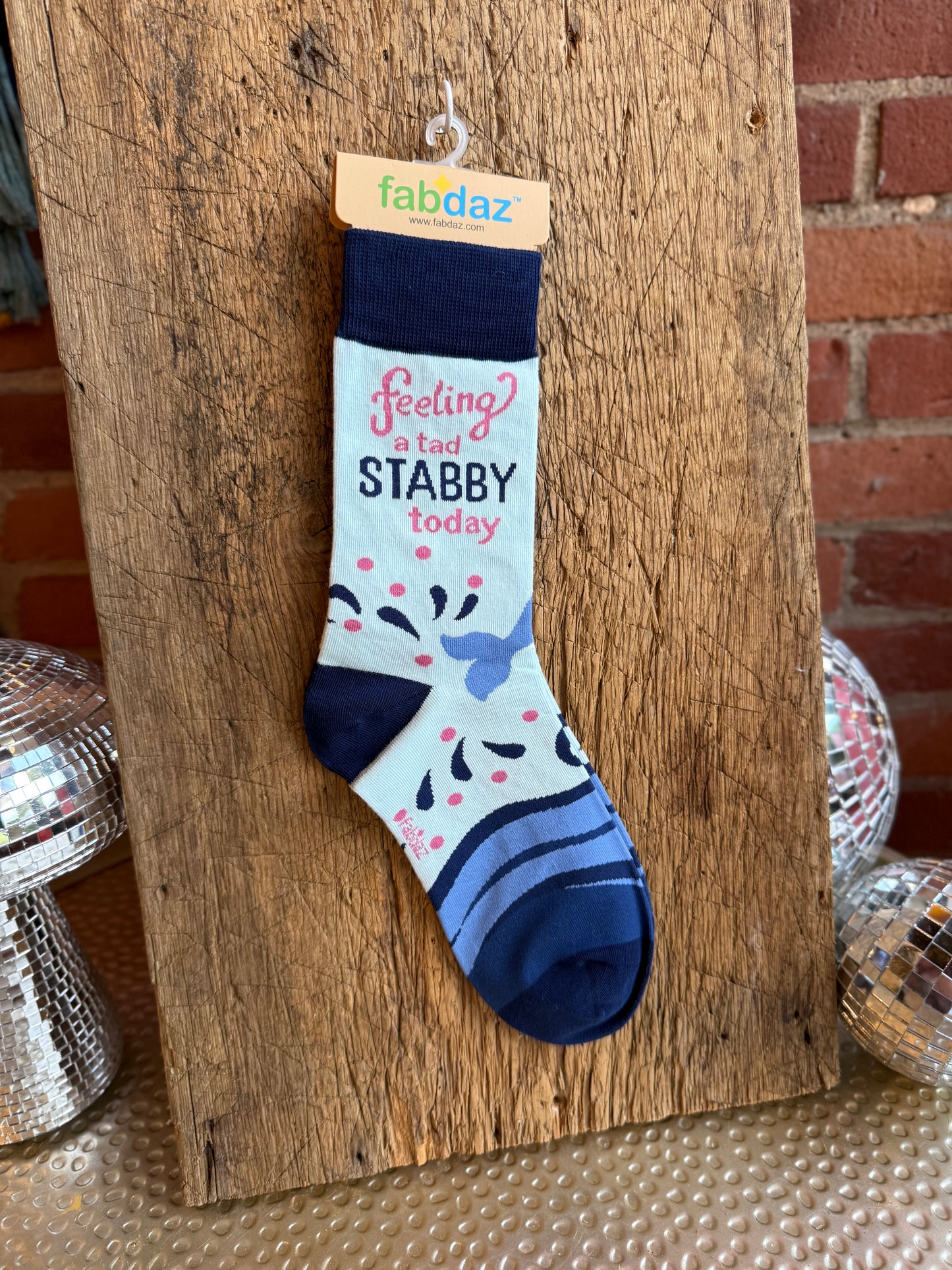 Feeling A Tad Stabby Today Narwhal Women's Crew Socks