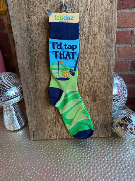 I'd Tap That Men's Novelty Crew Socks