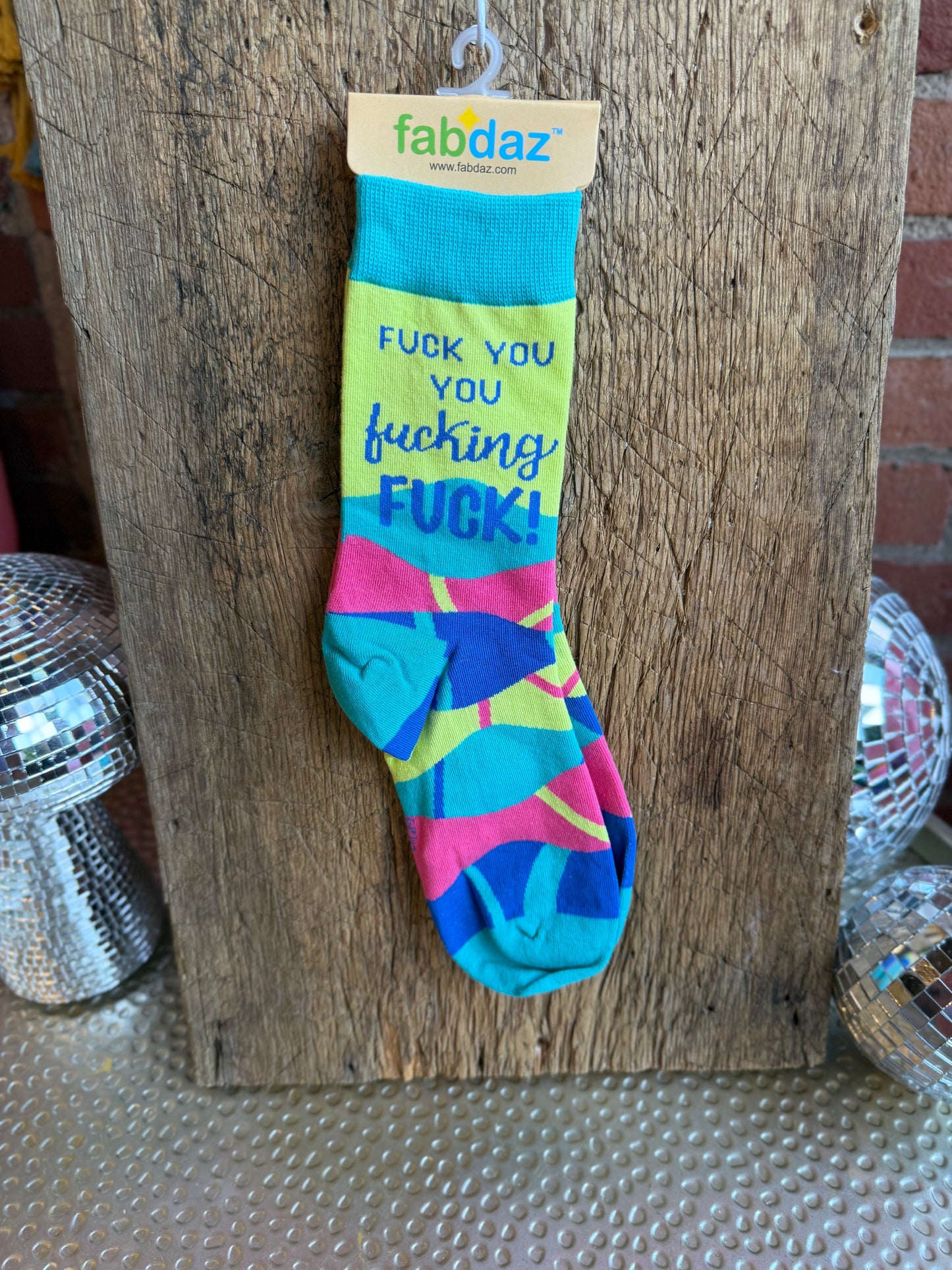F*ck You You F*cking F*ck Ladies' Crew Socks
