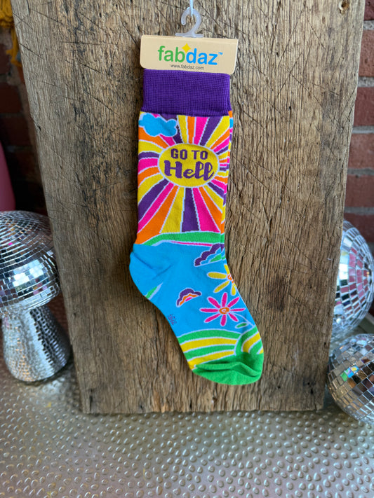 Go To Hell Ladies' Crew Socks