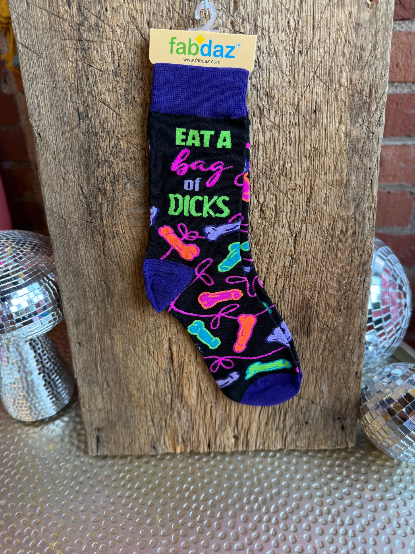 Eat A Bag of Dicks Women's Novelty Crew Socks