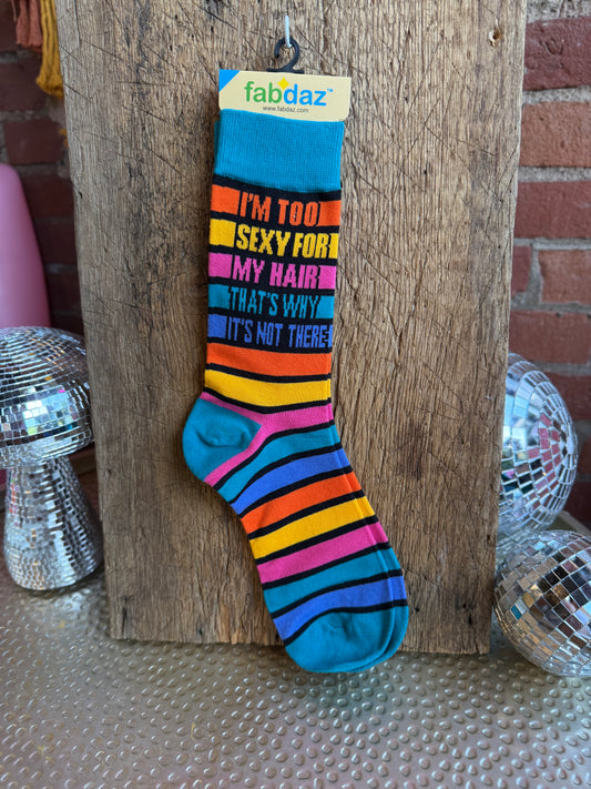 I'm Too Sexy For My Hair Men's Socks