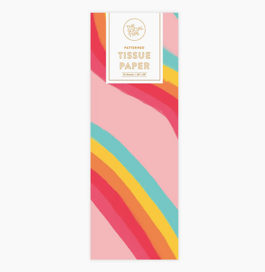 Rainbow Ribbon Tissue Paper