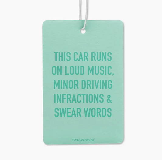 This Car Runs Air Freshener