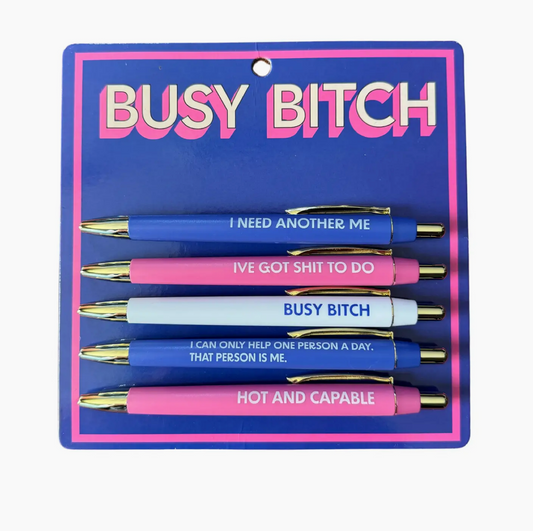 Busy Bitch Pen Set