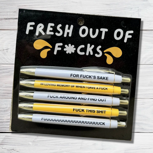 Fresh Out of Fucks Pen Set