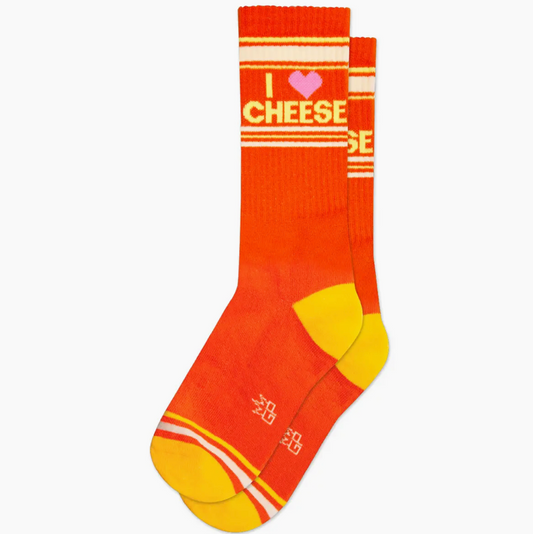 I ❤️ Cheese Gym Crew Socks