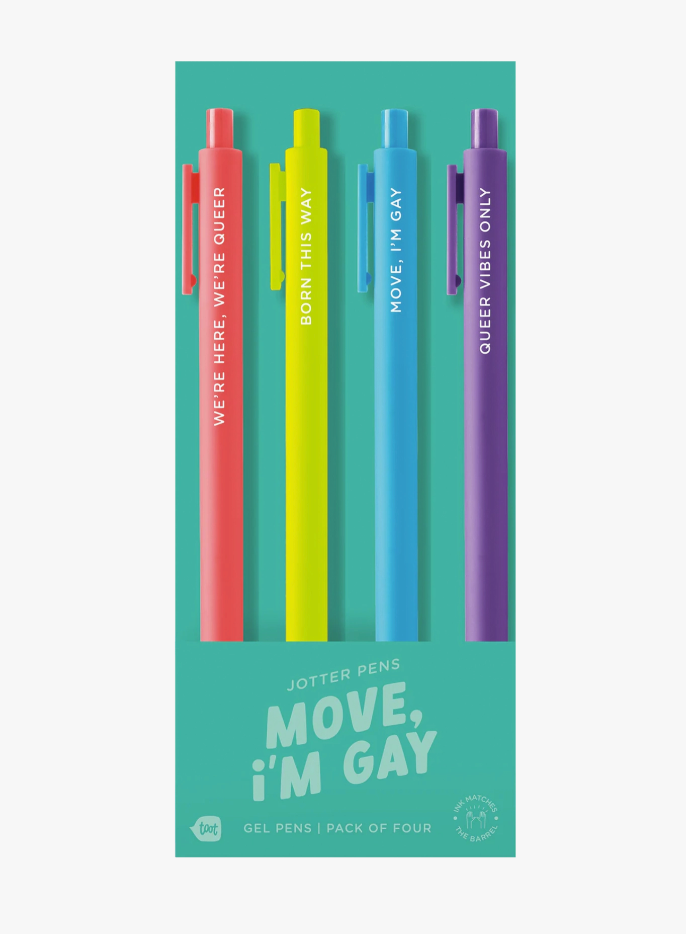 Move, I'm Gay Pen Set