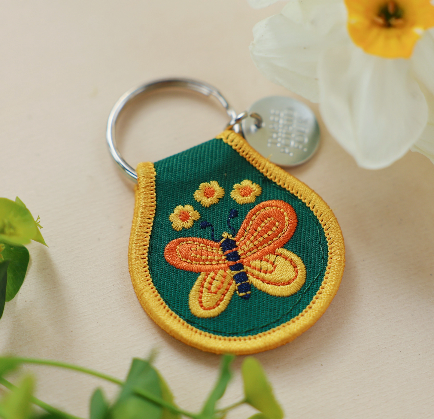Butterfly Patch Keychain