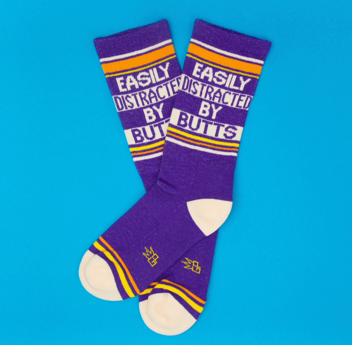 Easily Distracted By Butts Gym Crew Socks