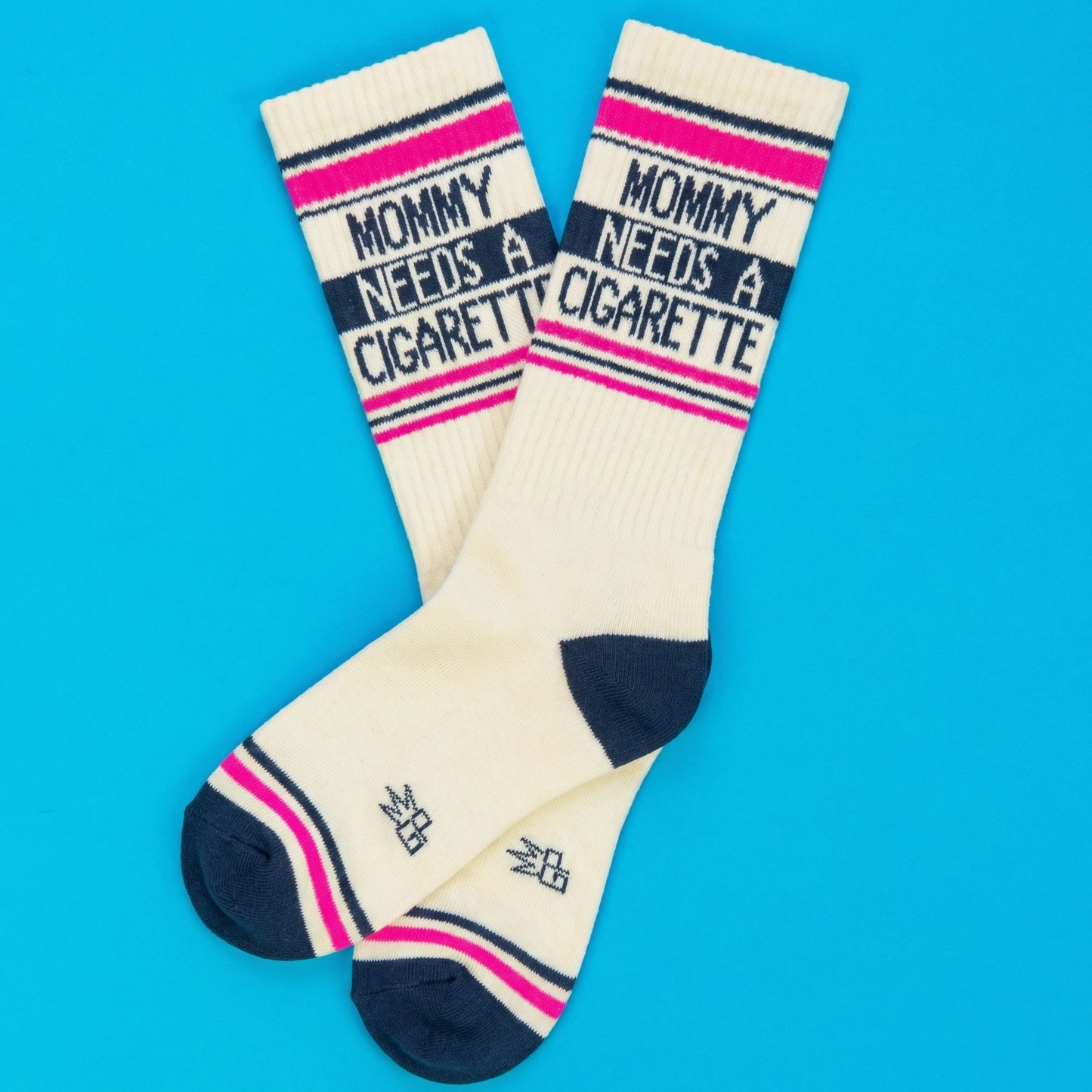 Mommy Needs A Cigarette Gym Crew Socks