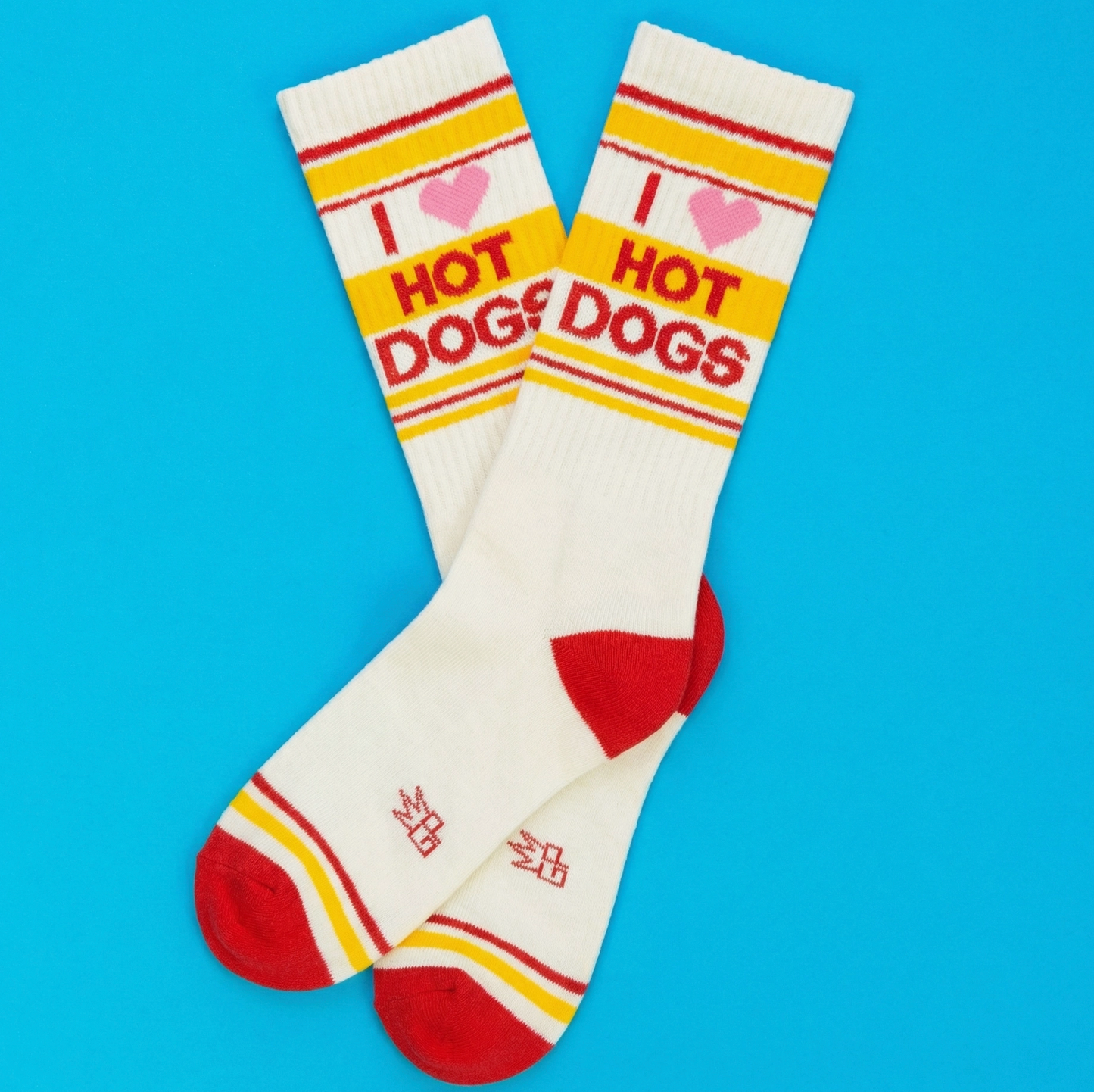 I ❤️ Hot Dogs Gym Crew Socks