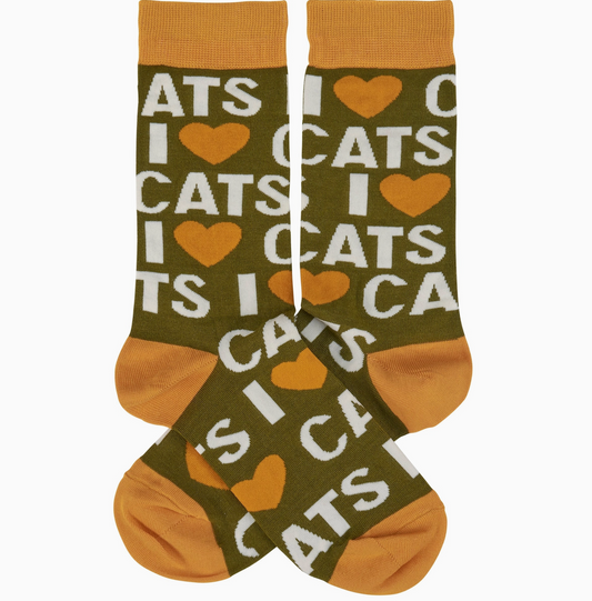 I Love Cats Socks