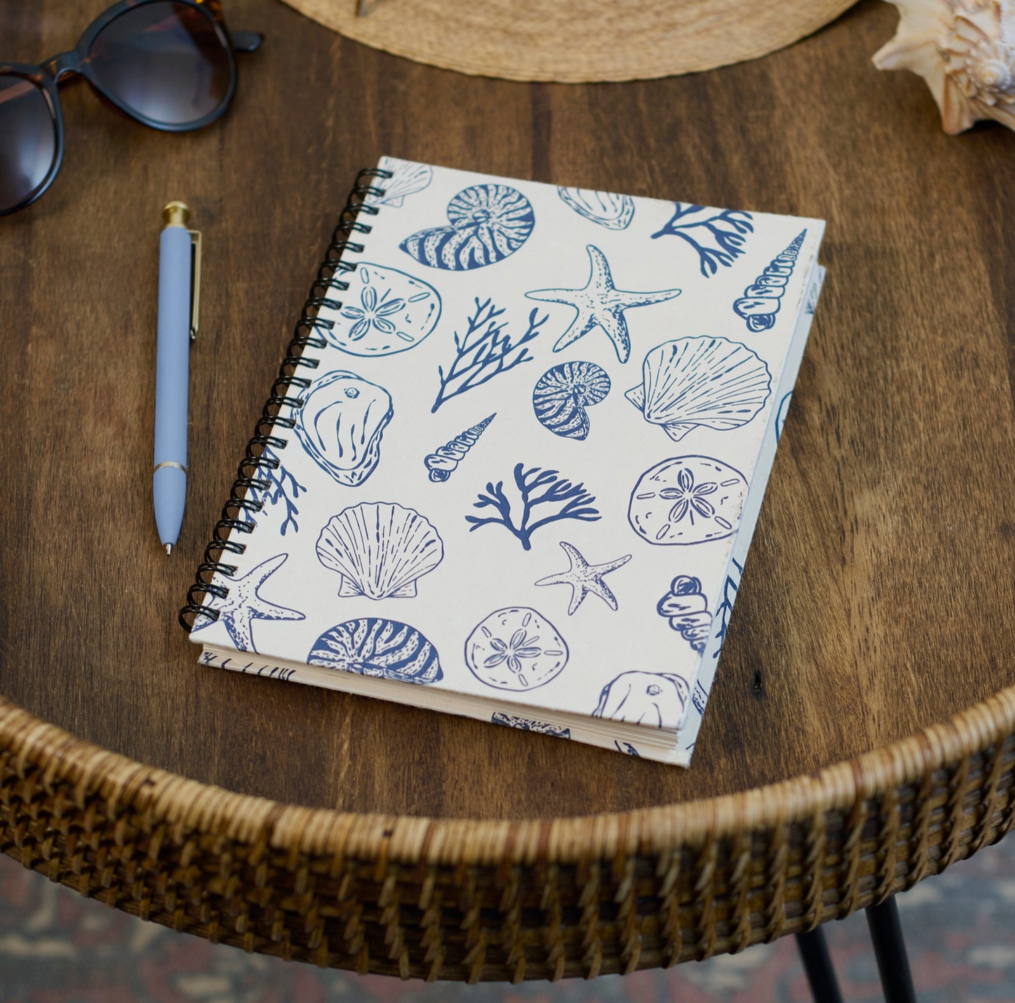 Seashells Spiral Notebook