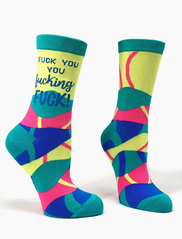 F*ck You You F*cking F*ck Ladies' Crew Socks