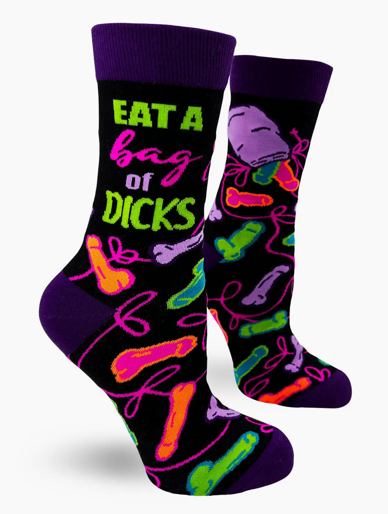 Eat A Bag of Dicks Women's Novelty Crew Socks
